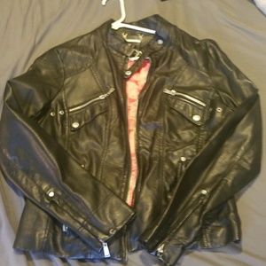 Faux leather jacket